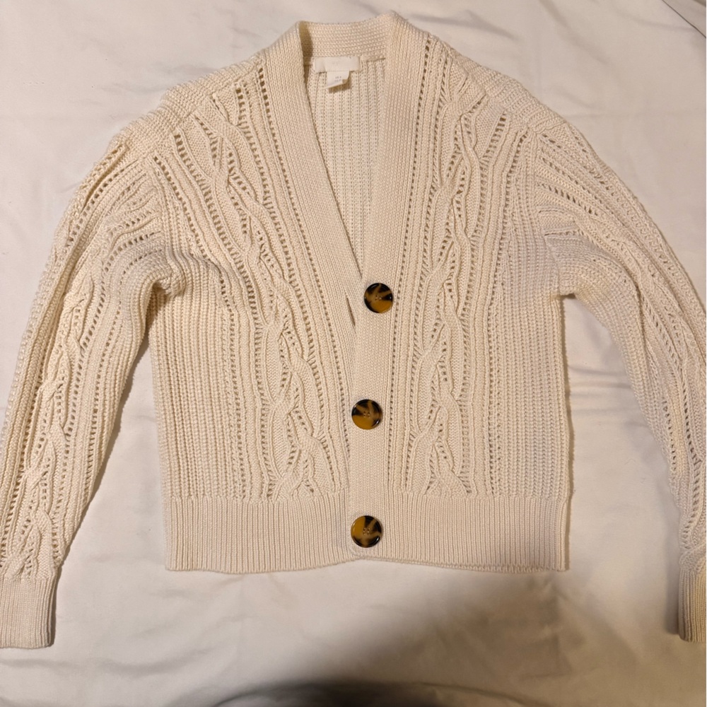 Crochet knit cardigan